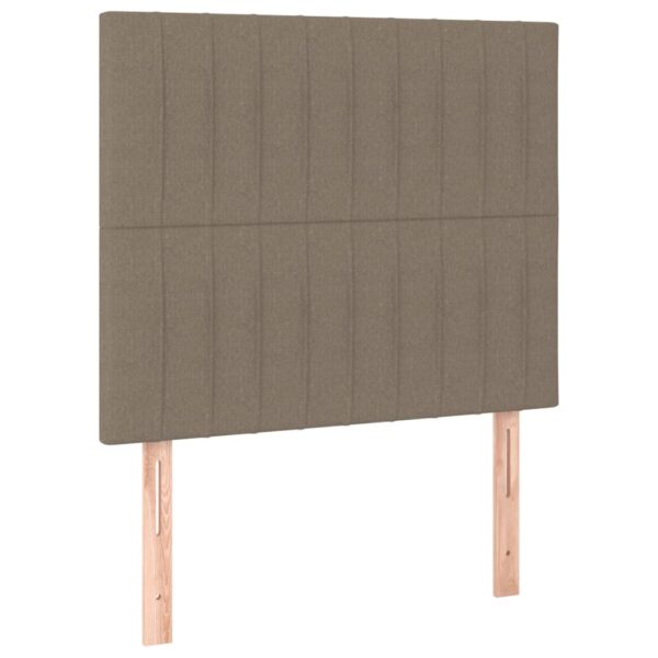 Rama łóżka bez materaca Taupe 90x190 cm Tkanina - obrazek 8