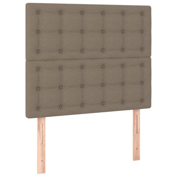 Rama łóżka bez materaca Taupe 90x200 cm Tkanina - obrazek 9