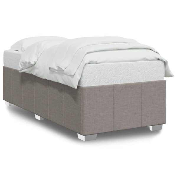 Rama łóżka bez materaca Taupe 90x200 cm Tkanina - obrazek 2
