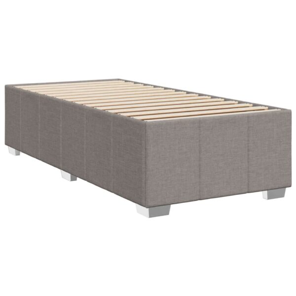 Rama łóżka bez materaca Taupe 90x200 cm Tkanina - obrazek 3