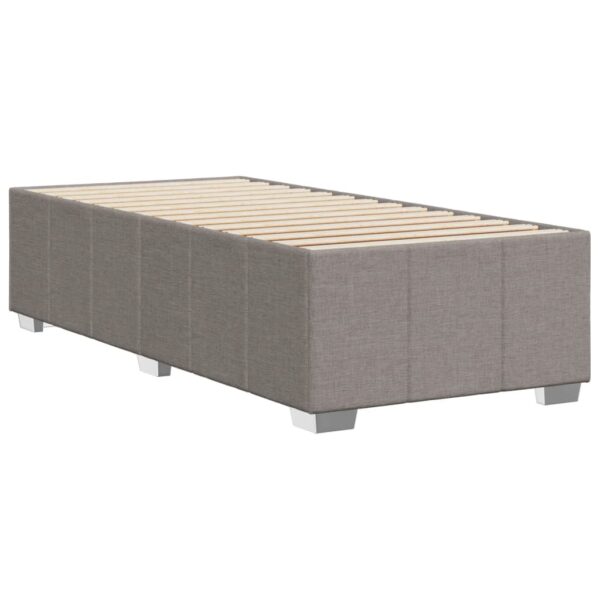 Rama łóżka bez materaca Taupe 90x200 cm Tkanina - obrazek 6
