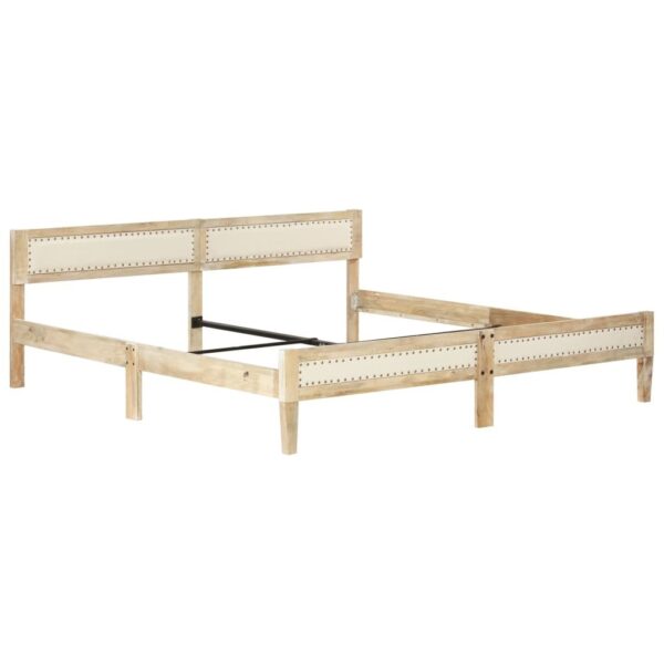 Rama łóżka, lite drewno mango, 200 cm - obrazek 9