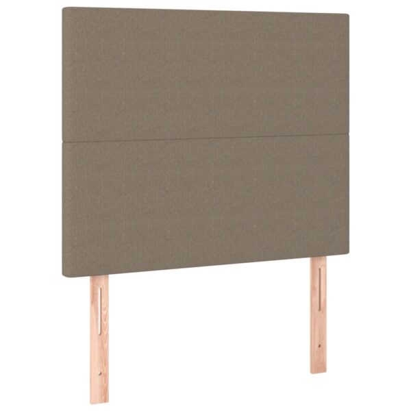 Rama łóżka bez materaca Taupe 80x200 cm Tkanina - obrazek 9