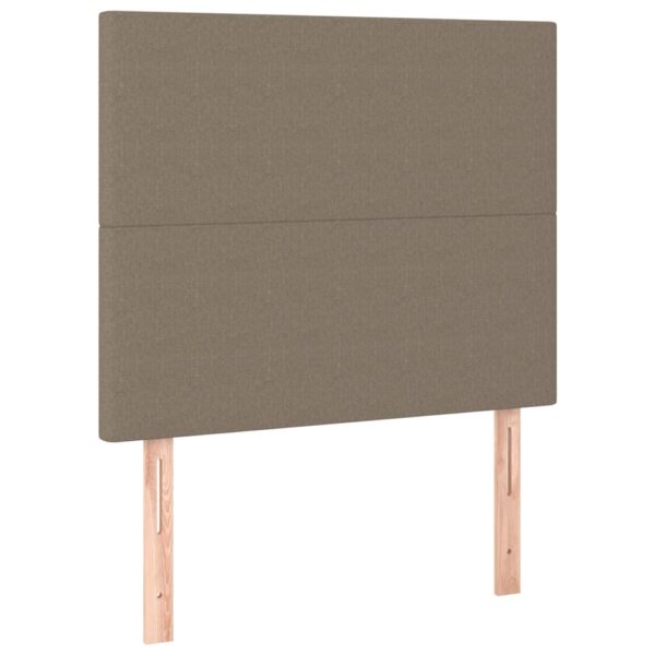 Rama łóżka bez materaca Taupe 90x190 cm Tkanina - obrazek 9