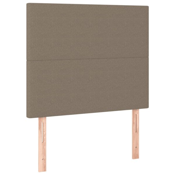 Rama łóżka bez materaca Taupe 90x200 cm Tkanina - obrazek 9