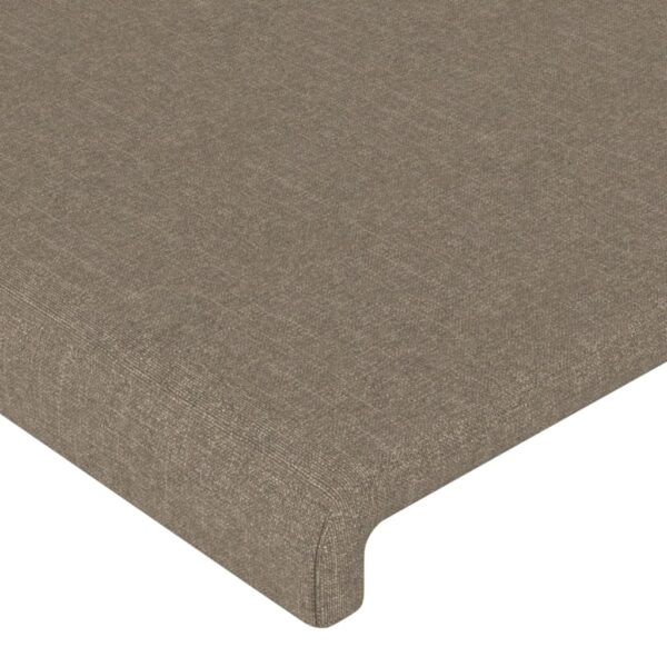 Rama łóżka bez materaca Taupe 90x200 cm Tkanina - obrazek 10