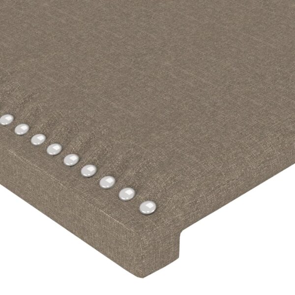 Rama łóżka bez materaca Taupe 90x190 cm Tkanina - obrazek 10