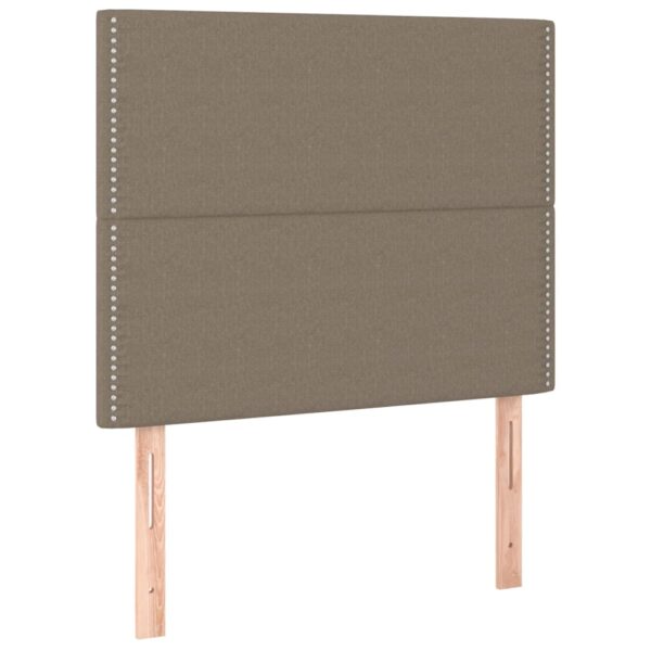 Rama łóżka bez materaca Taupe 90x200 cm Tkanina - obrazek 9