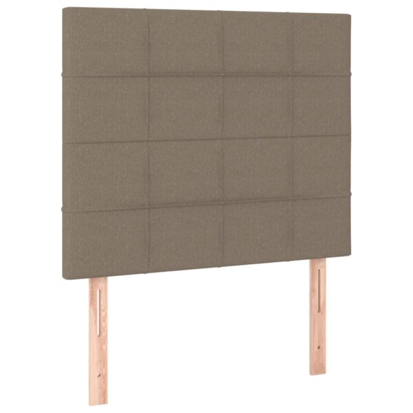 Rama łóżka bez materaca Taupe 90x190 cm Tkanina - obrazek 9