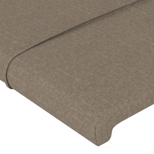 Rama łóżka bez materaca Taupe 90x190 cm Tkanina - obrazek 10