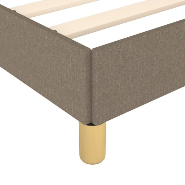 Rama łóżka bez materaca Taupe 90x200 cm Tkanina - obrazek 8