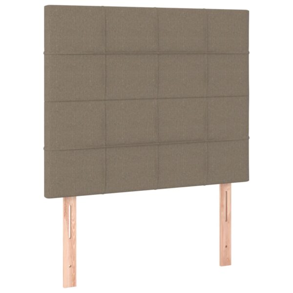 Rama łóżka bez materaca Taupe 90x200 cm Tkanina - obrazek 9