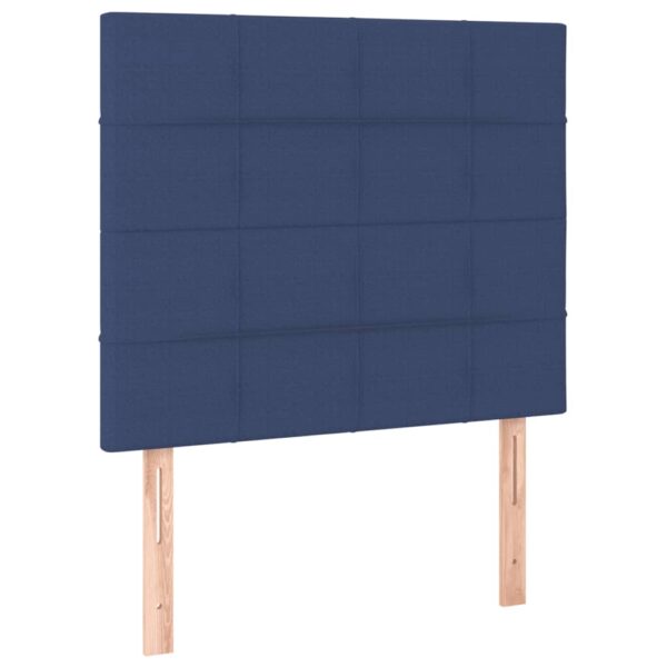 Rama łóżka bez materaca Niebieska 100x200 cm Tkanina - obrazek 9