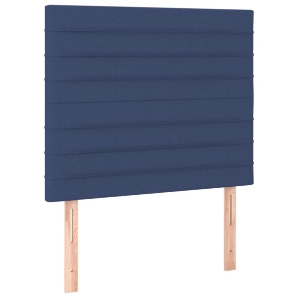 Rama łóżka bez materaca Niebieska 80x200 cm Tkanina - obrazek 9