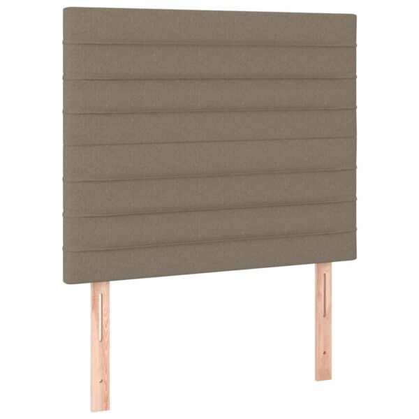 Rama łóżka bez materaca Taupe 90x190 cm Tkanina - obrazek 9
