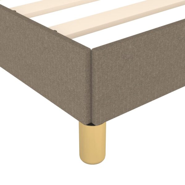 Rama łóżka bez materaca Taupe 90x200 cm Tkanina - obrazek 8