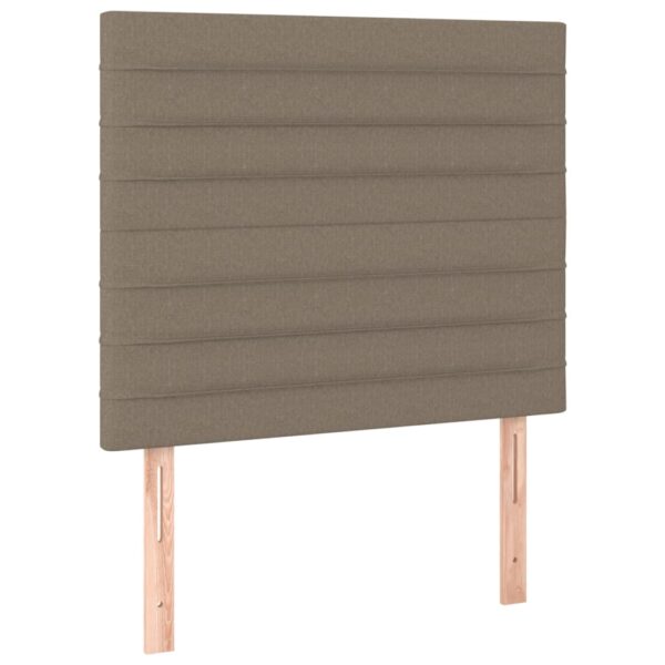 Rama łóżka bez materaca Taupe 90x200 cm Tkanina - obrazek 9