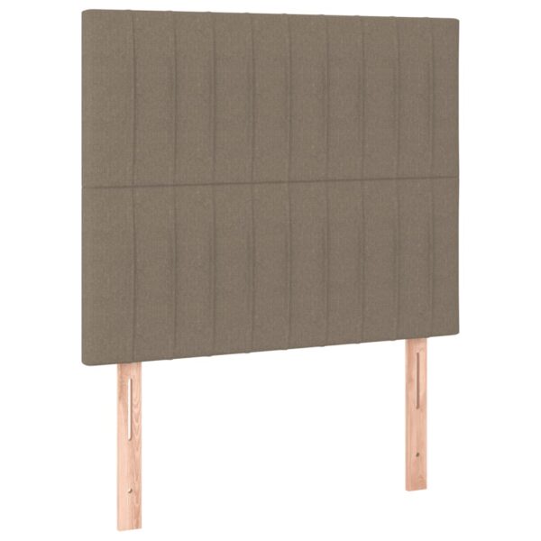 Rama łóżka bez materaca Taupe 90x200 cm Tkanina - obrazek 8