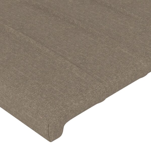 Rama łóżka bez materaca Taupe 90x200 cm Tkanina - obrazek 10