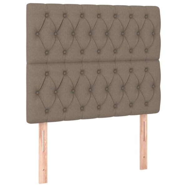 Rama łóżka bez materaca Taupe 90x190 cm Tkanina - obrazek 8