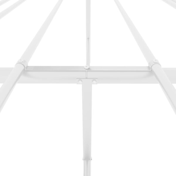 Metalowa rama łóżka, biała, 160x200 cm - obrazek 7