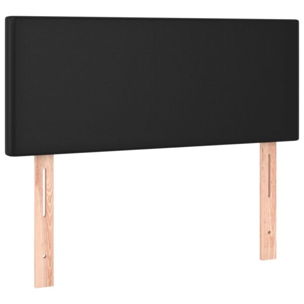 Łóżko kontynentalne z materacem i LED, czarne, 120x190 cm - obrazek 9