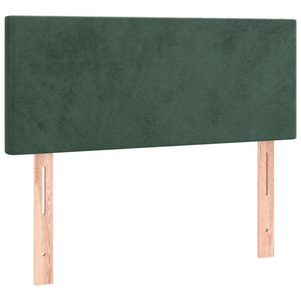 Łóżko kontynentalne z materacem i LED, ciemna zieleń, 120x190cm - obrazek 8