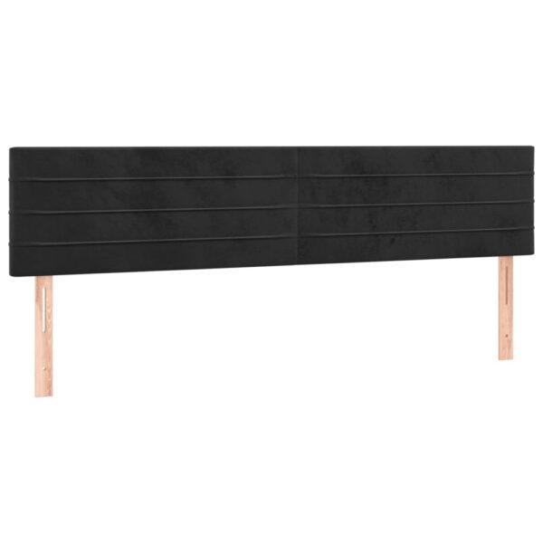 Łóżko kontynentalne z materacem i LED, czarne, 120x190 cm - obrazek 9