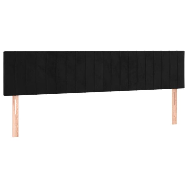 Łóżko kontynentalne z materacem i LED, czarne, 120x190 cm - obrazek 9