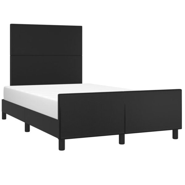 Rama łóżka bez materaca Brązowa 120x190 cm Skóra ekologiczna - obrazek 4