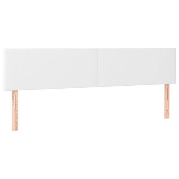 Rama łóżka bez materaca biała 120x190 cm Skóra ekologiczna - obrazek 8