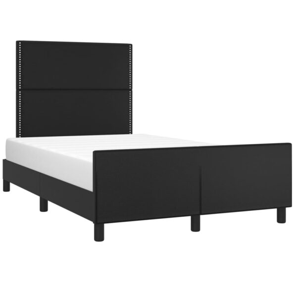 Rama łóżka bez materaca Brązowa 120x190 cm Skóra ekologiczna - obrazek 4