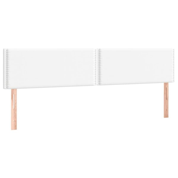 Rama łóżka bez materaca biała 120x190 cm Skóra ekologiczna - obrazek 8