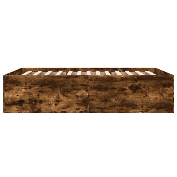 Rama łóżka, przydymiony dąb, 140x200cm, materiał drewnopochodny - obrazek 5