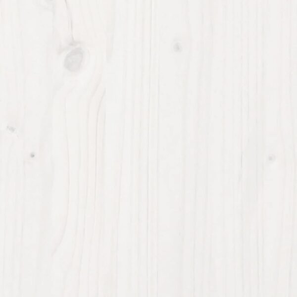 Łóżko z materacem, białe, 90x190 cm, lite drewno sosnowe - obrazek 11