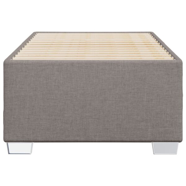 Rama łóżka bez materaca Taupe 80x200 cm Tkanina - obrazek 4