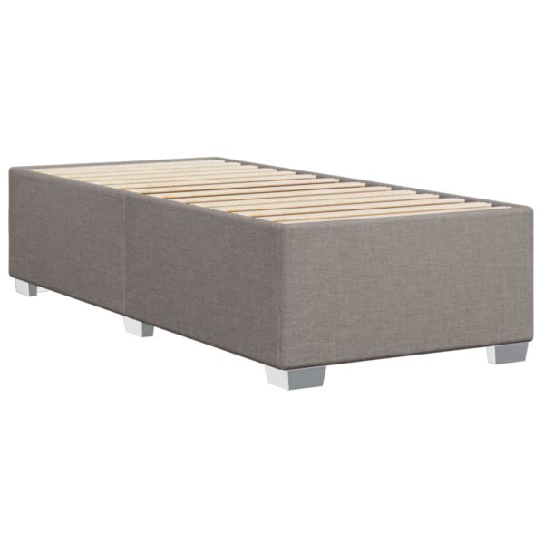 Rama łóżka bez materaca Taupe 90x200 cm Tkanina - obrazek 6