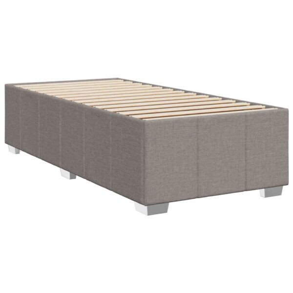 Rama łóżka bez materaca Taupe 80x200 cm Tkanina - obrazek 3