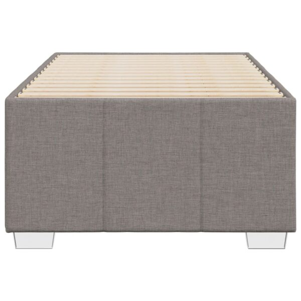Rama łóżka bez materaca Taupe 80x200 cm Tkanina - obrazek 4