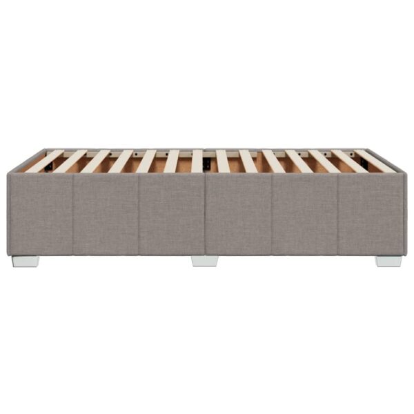 Rama łóżka bez materaca Taupe 80x200 cm Tkanina - obrazek 5