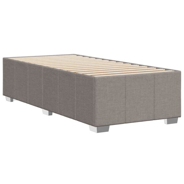Rama łóżka bez materaca Taupe 80x200 cm Tkanina - obrazek 6