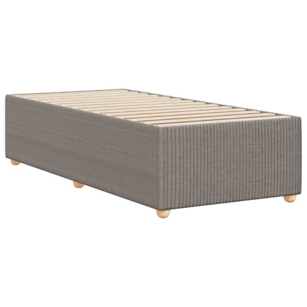 Rama łóżka bez materaca Taupe 90x200 cm Tkanina - obrazek 6