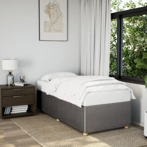 Rama łóżka bez materaca Taupe 90x200 cm Tkanina