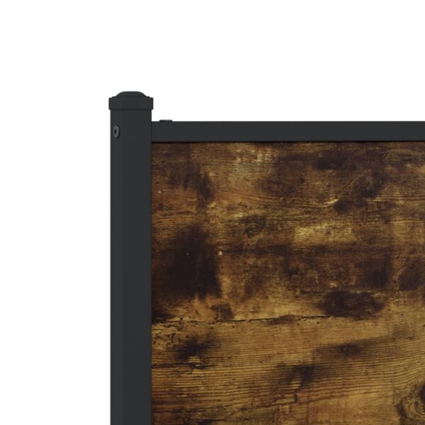 Metalowa rama łóżka, bez materaca, przydymiony dąb, 140x200 cm - obrazek 9
