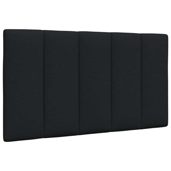Rama łóżka bez materaca Czarna 90x200 cm Tkanina - obrazek 10